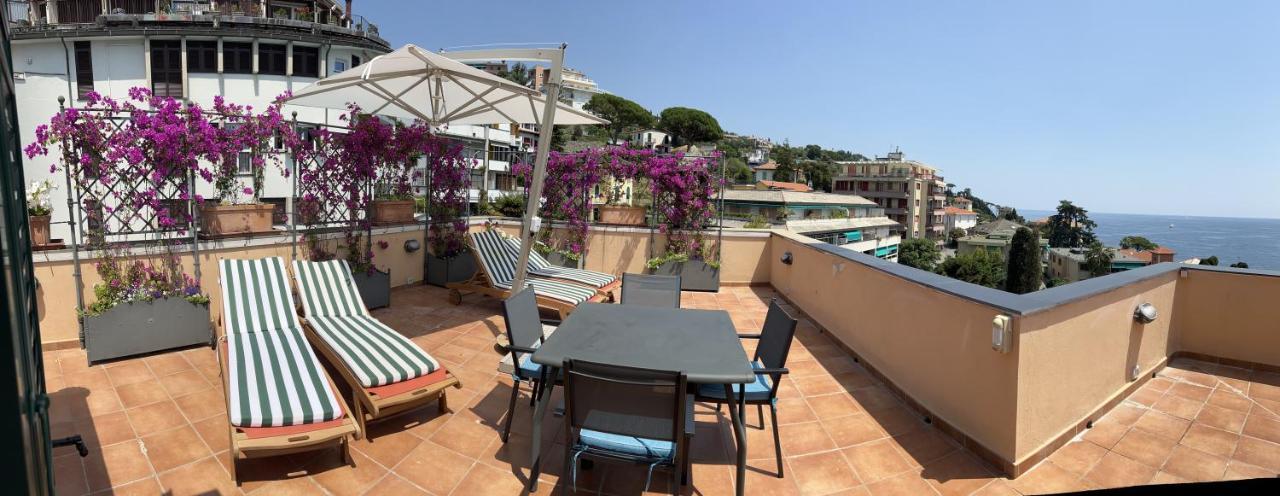 Welcome Riviera - Attico San Faustino 165 Mq Piu 110 Mq Di Terrazza- In Villa 700 ,Vista Mare Strepitosa-100 M Dalla Spiaggia-Parking Esclusivo Rapallo Exterior foto
