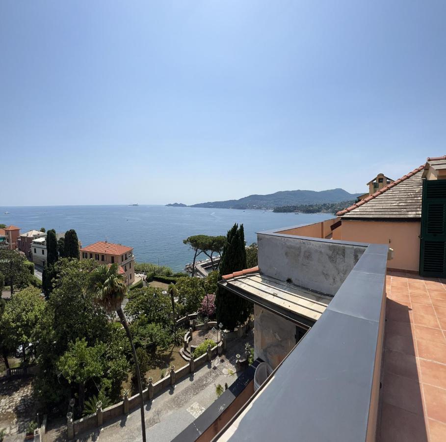 Welcome Riviera - Attico San Faustino 165 Mq Piu 110 Mq Di Terrazza- In Villa 700 ,Vista Mare Strepitosa-100 M Dalla Spiaggia-Parking Esclusivo Rapallo Exterior foto